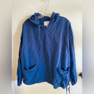 Uskees Jacket size large Navy Blue Overhead Chore coat